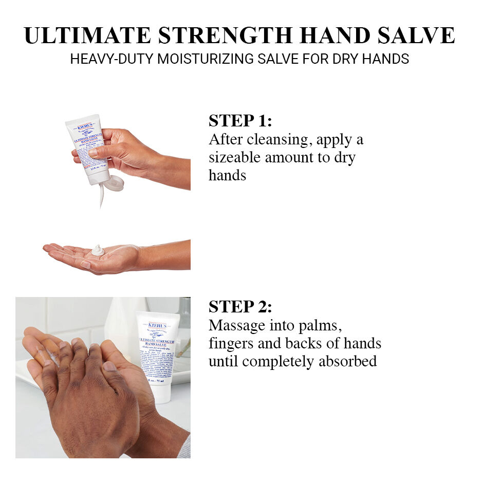 Ultimate Strength Hand Salve. An all day care for dry hands Kiehl s